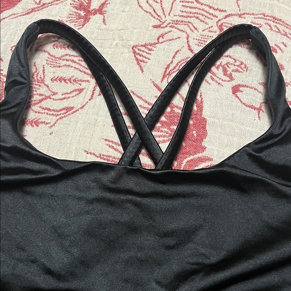 lululemon athletica Longline Black Cross-Back Sports Bra size 8 black - Picture 5 of 11